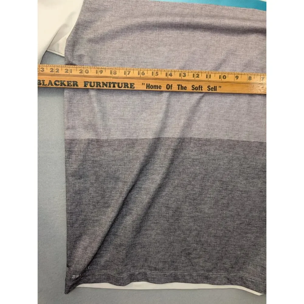 Nike Tiger Woods Collection Polo Shirt Mens L Gray Designer Performance Golf - Picture 2 of 6